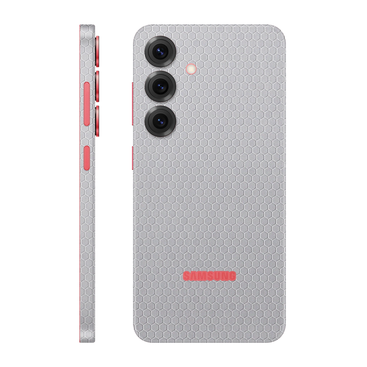 Folie de protectie pentru Samsung Galaxy S25 Plus, eSkins Elegans, Skin Honeycomb Gri