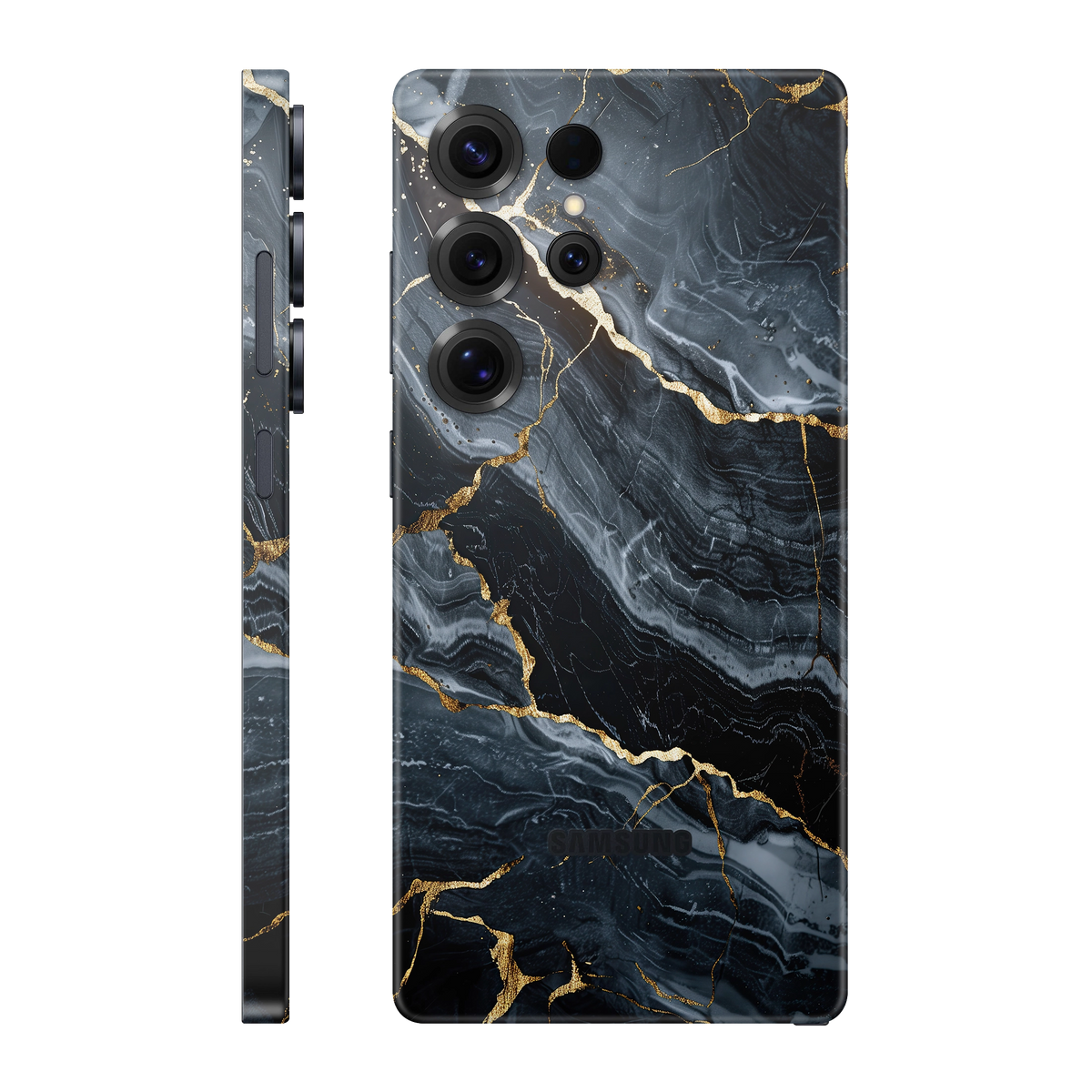 Folie de protectie pentru Samsung Galaxy S25 Ultra, eSkins Signature, Skin Gilded Abyss