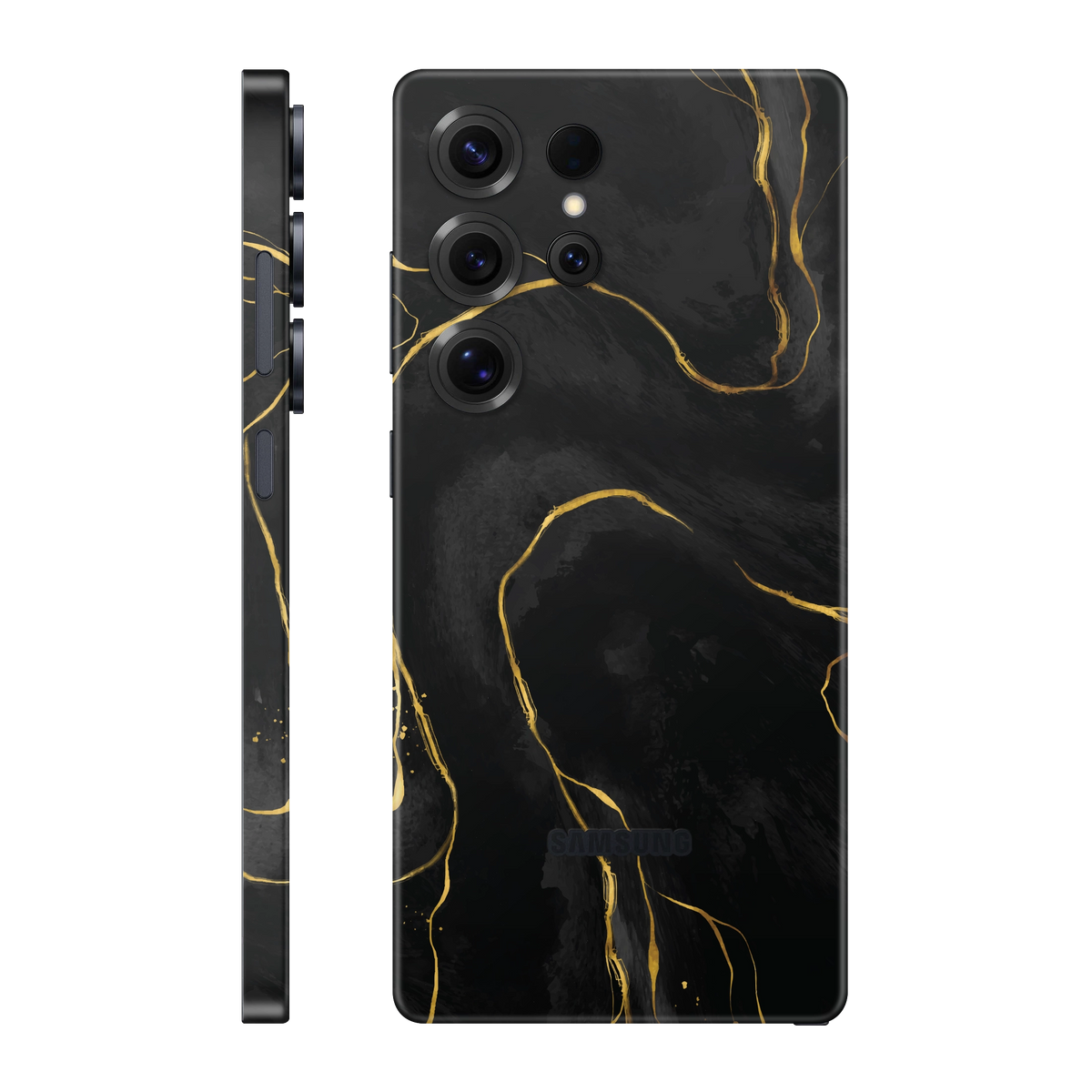 Folie de protectie pentru Samsung Galaxy S25 Ultra, eSkins Signature, Skin Golden Onyx