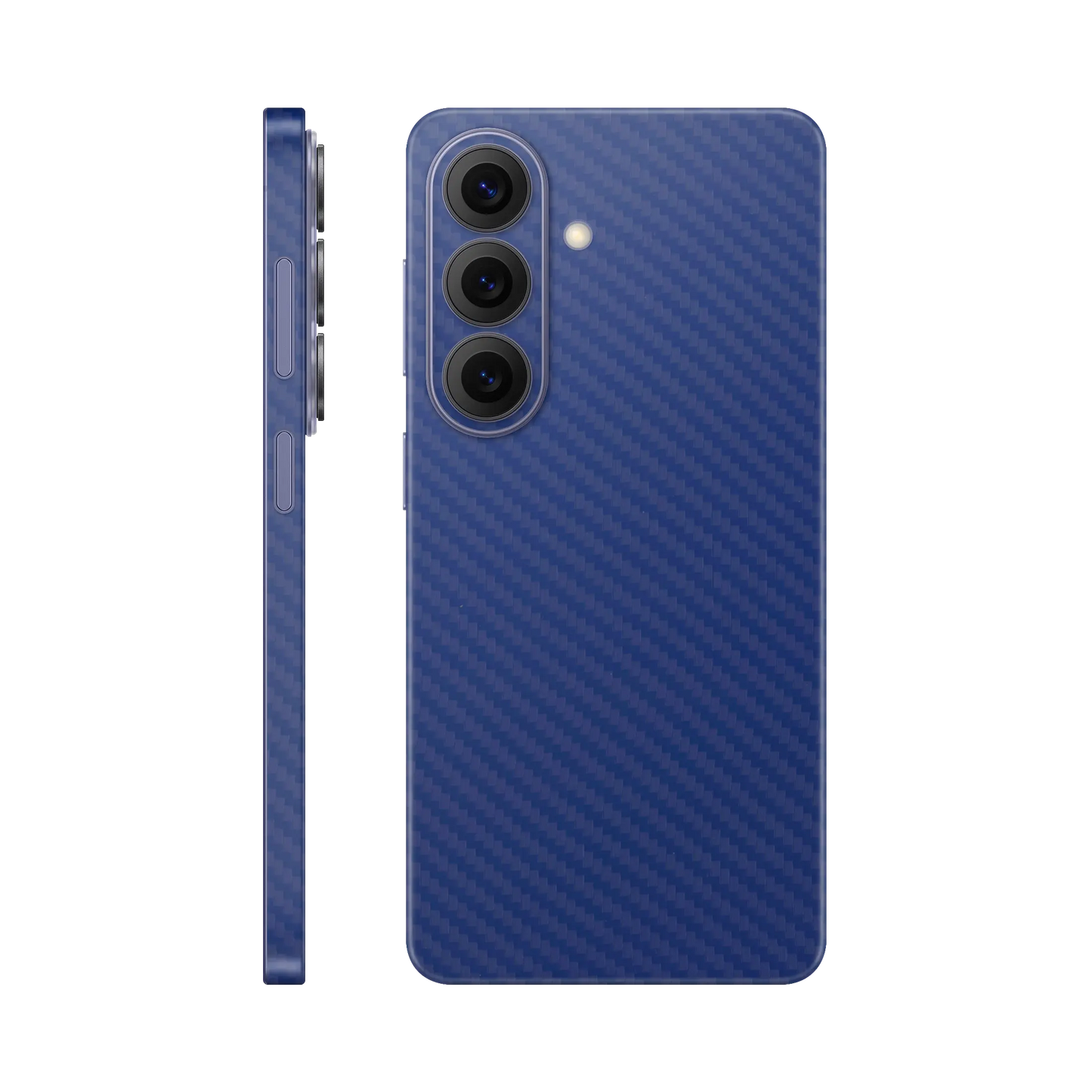 Folie de protectie Samsung Galaxy S26, eSkins Elegans, Skin Carbon Albastru