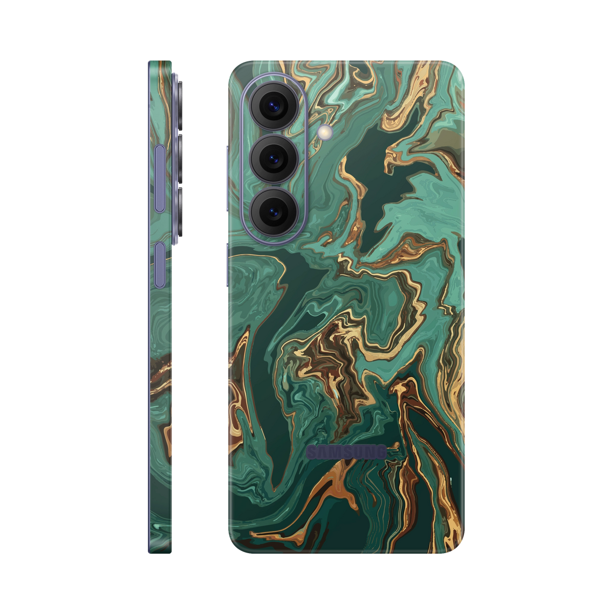 Folie de protectie pentru Samsung Galaxy S26, eSkins Signature, Skin Emerald Flow