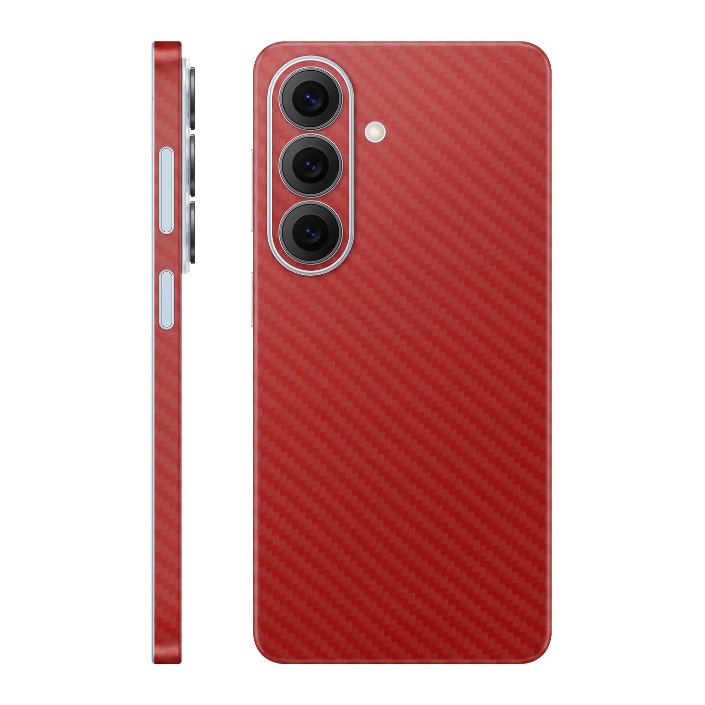Folie de protectie Samsung Galaxy S26 Plus, eSkins Elegans, Skin Carbon Rosu