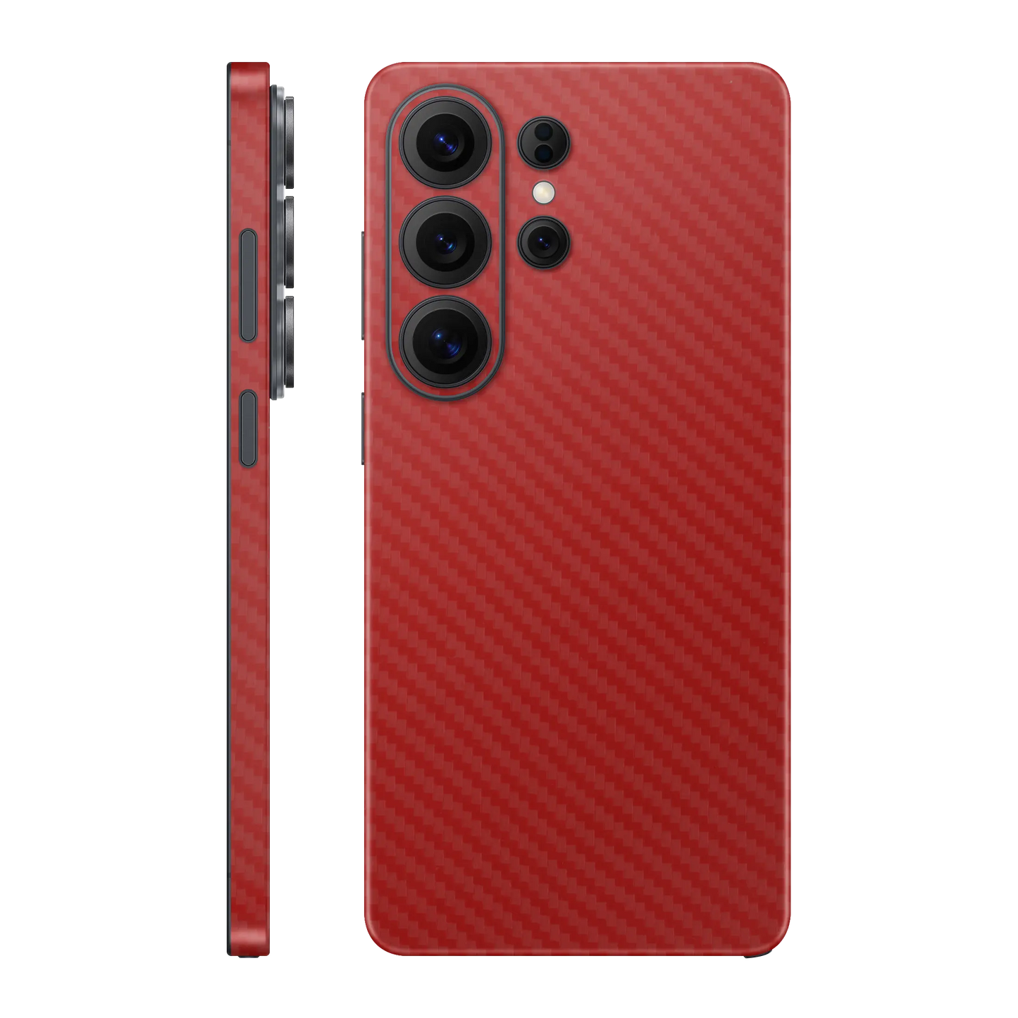 Folie de protectie Samsung Galaxy S26 Ultra, eSkins Elegans, Skin Carbon Rosu