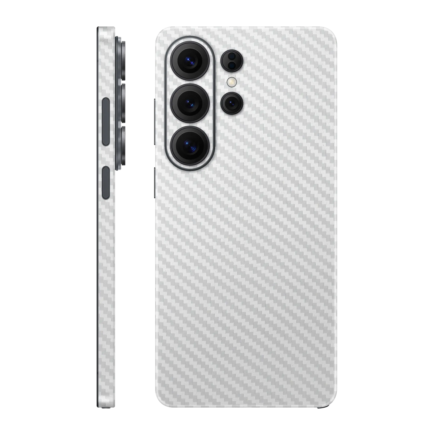 Folie de protectie Samsung Galaxy S26 Ultra, eSkins Elegans, Skin Carbon Alb