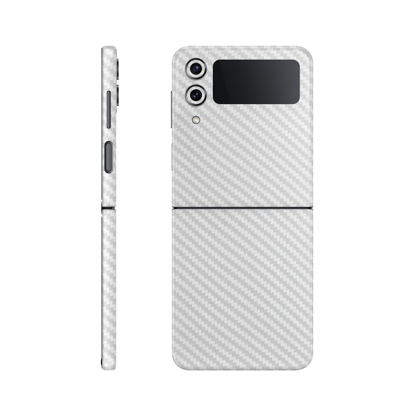Skin Samsung Galaxy Z Flip 3, Carbon 3D White