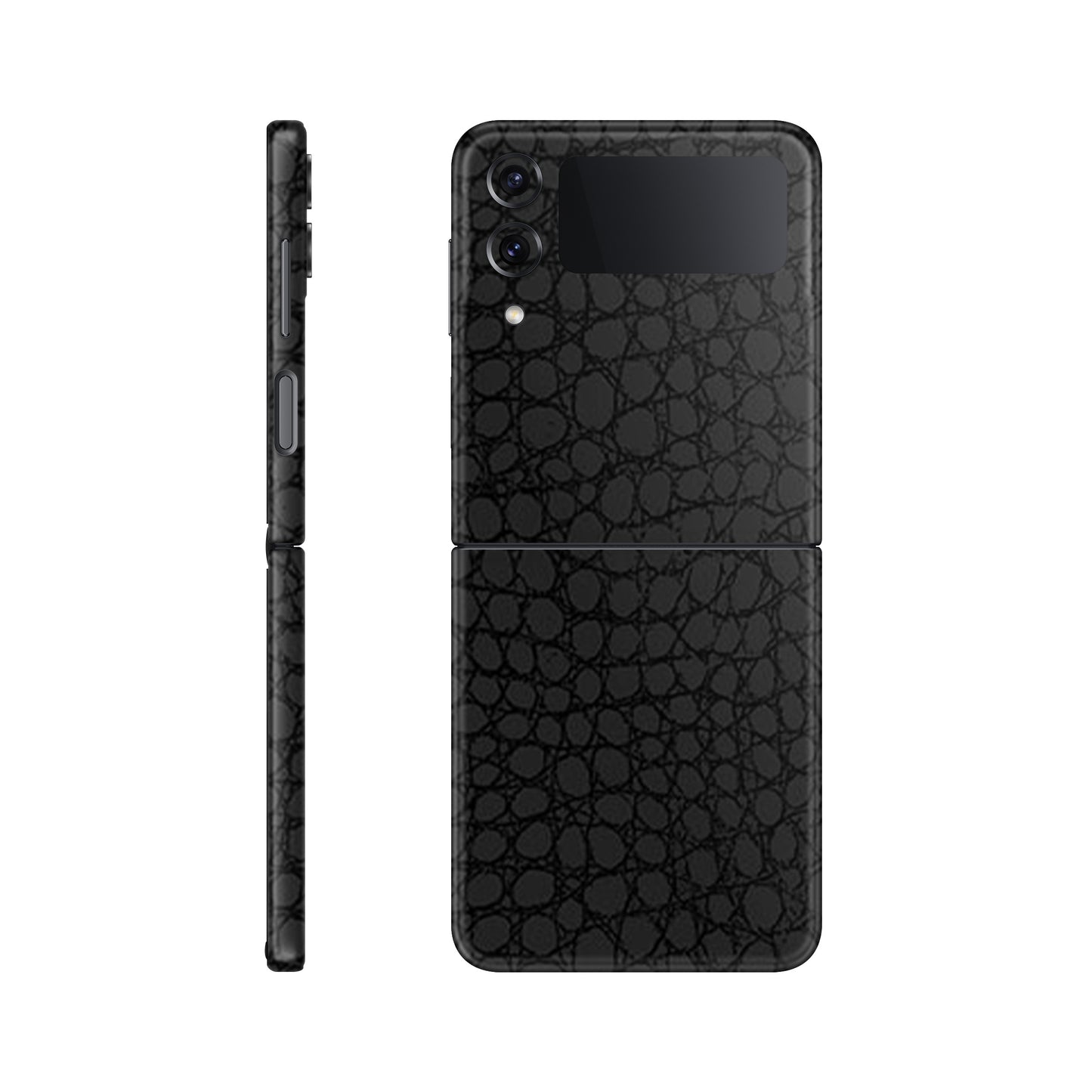 Skin Samsung Galaxy Z Flip 3, Croco 3D Black
