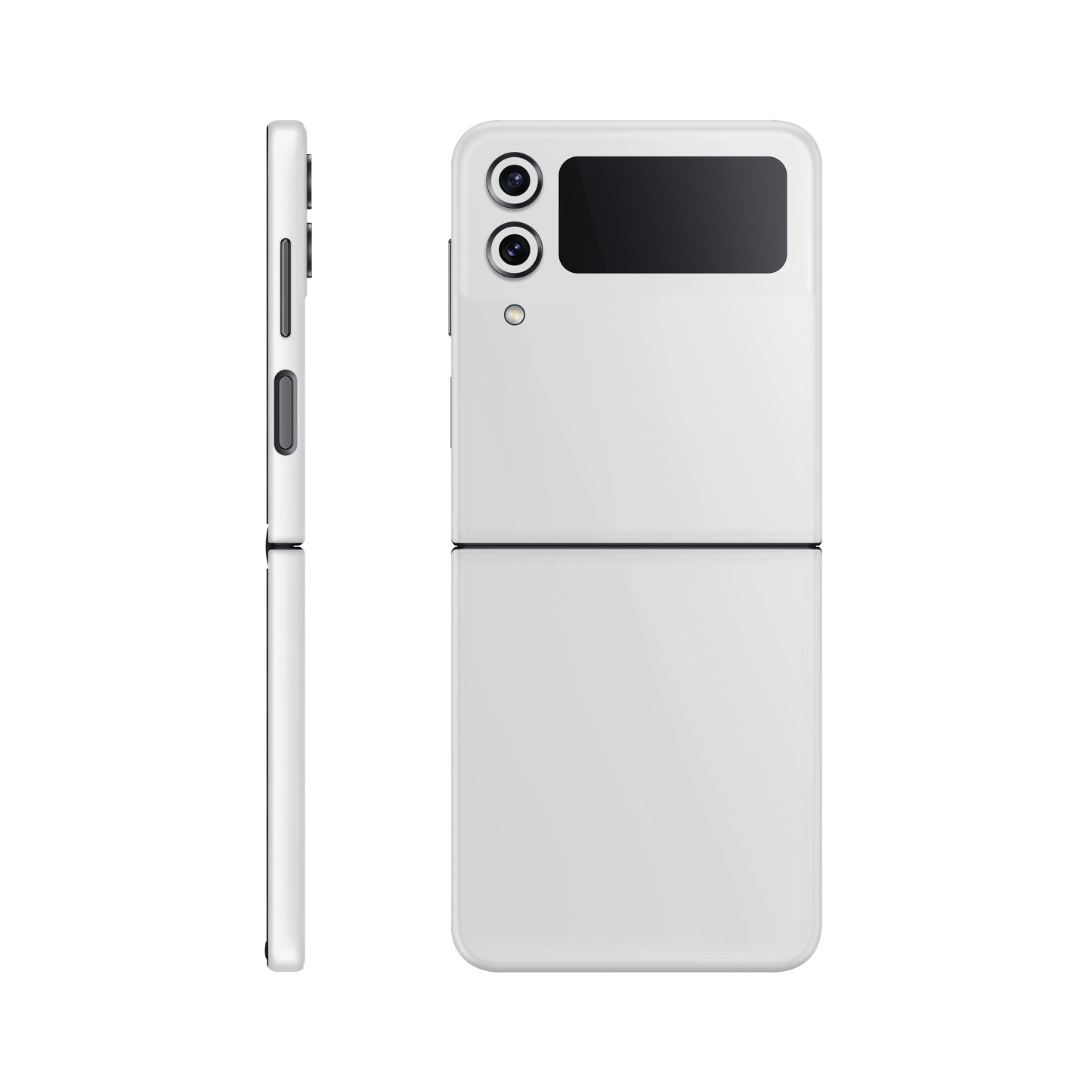 Folie de protectie Samsung Galaxy Z Flip 3, eSkins Unique, Skin Mat Alb