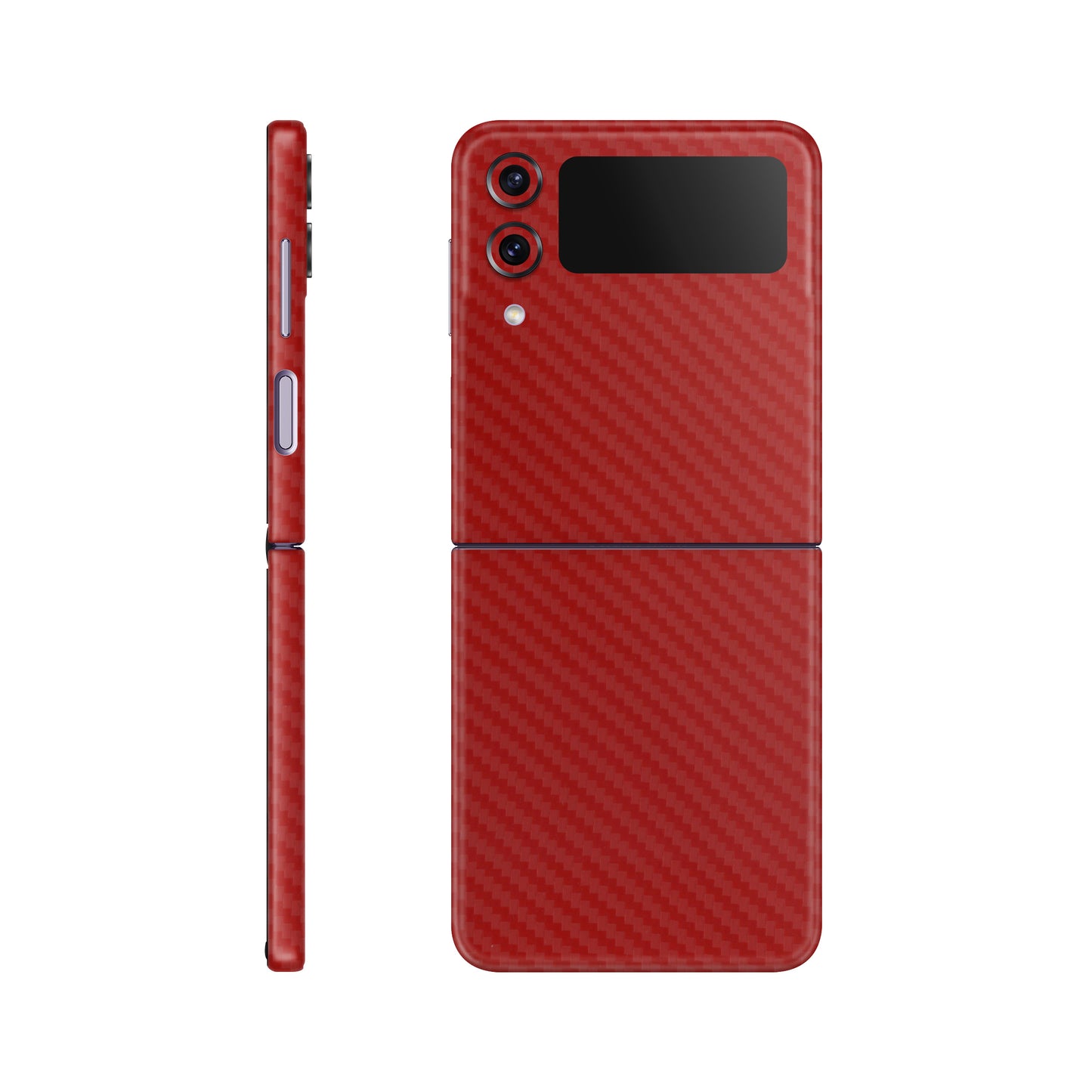 Skin Samsung Galaxy Z Flip 4, Carbon 3D Red