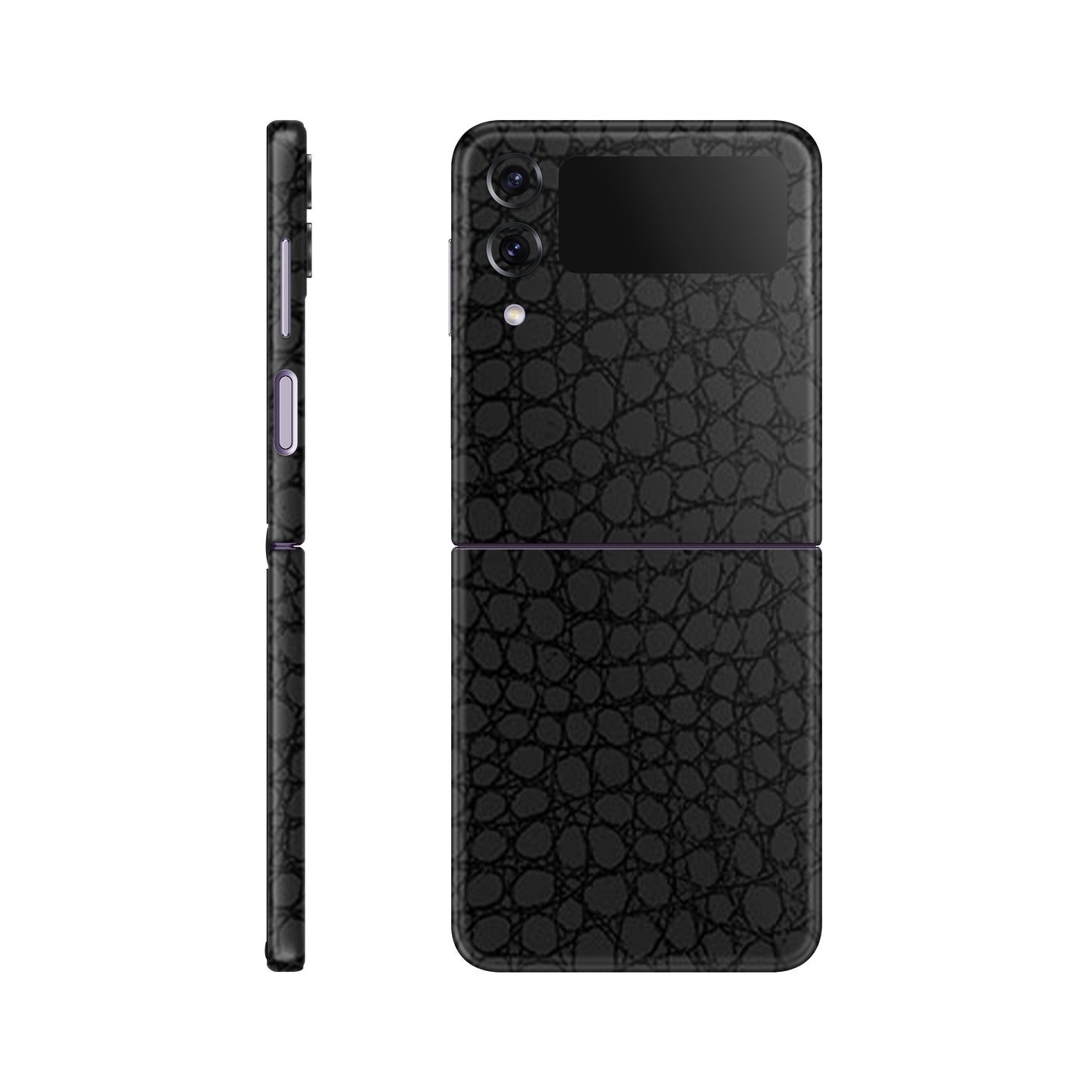 Skin Samsung Galaxy Z Flip 4, Croco 3D Black