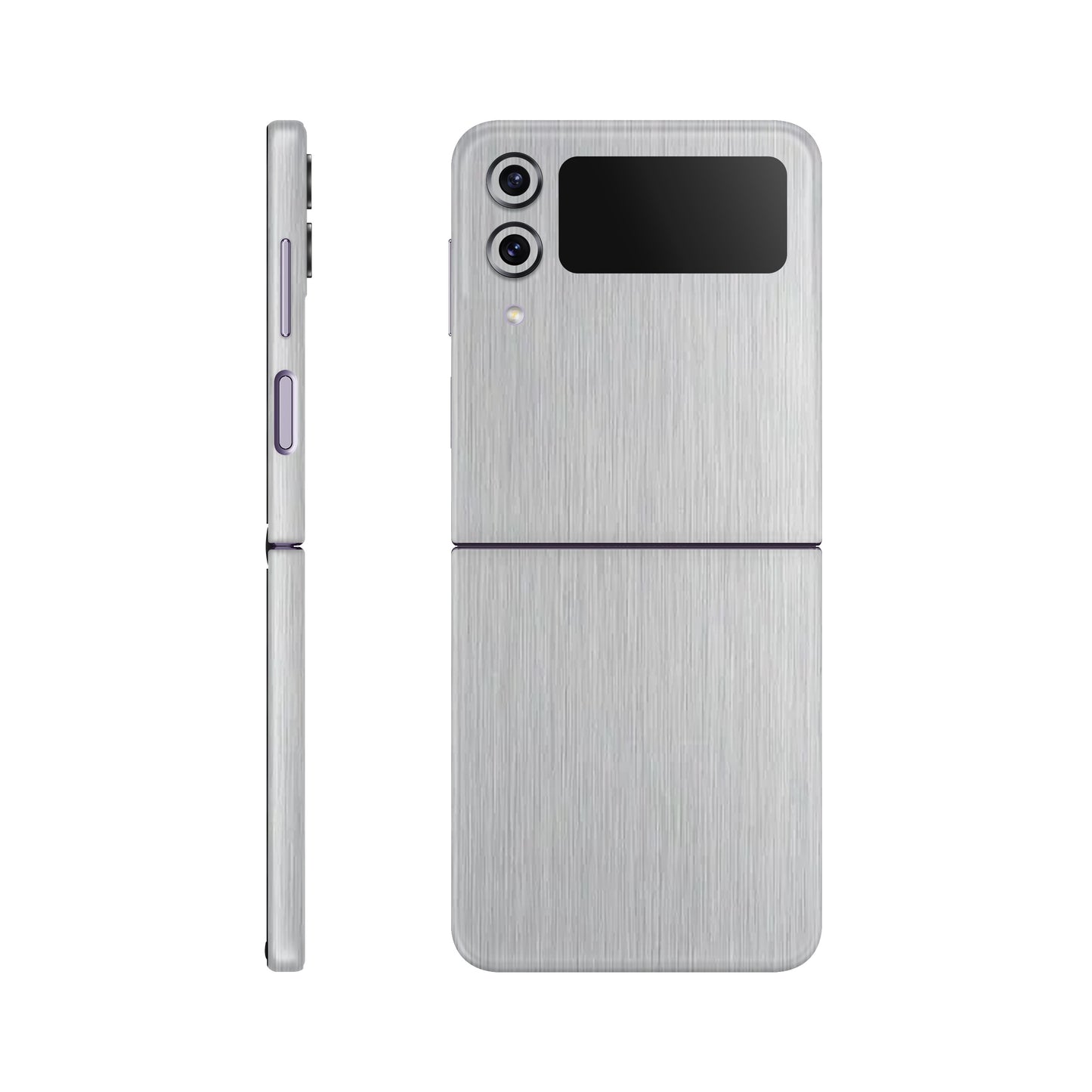 Folie de protectie Samsung Galaxy Z Flip 4, eSkins Elegans, Skin Metalic Gri