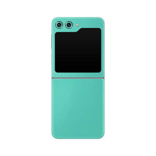 Folie de protectie Samsung Galaxy Z Flip 5, eSkins Unique, Skin Mat Verde Menta