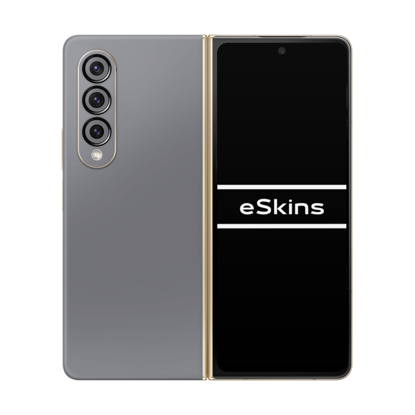 Folie de protectie Samsung Galaxy Z Fold 3, eSkins Unique, Skin Mat Gri