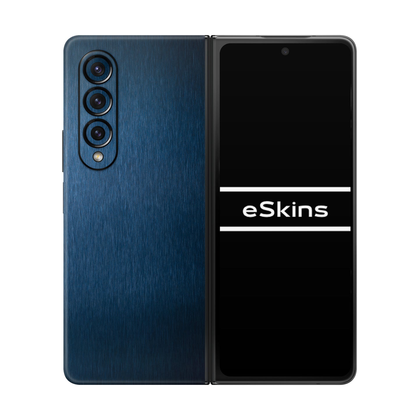 Skin Samsung Galaxy Z Fold 4, Metallic 3D Blue