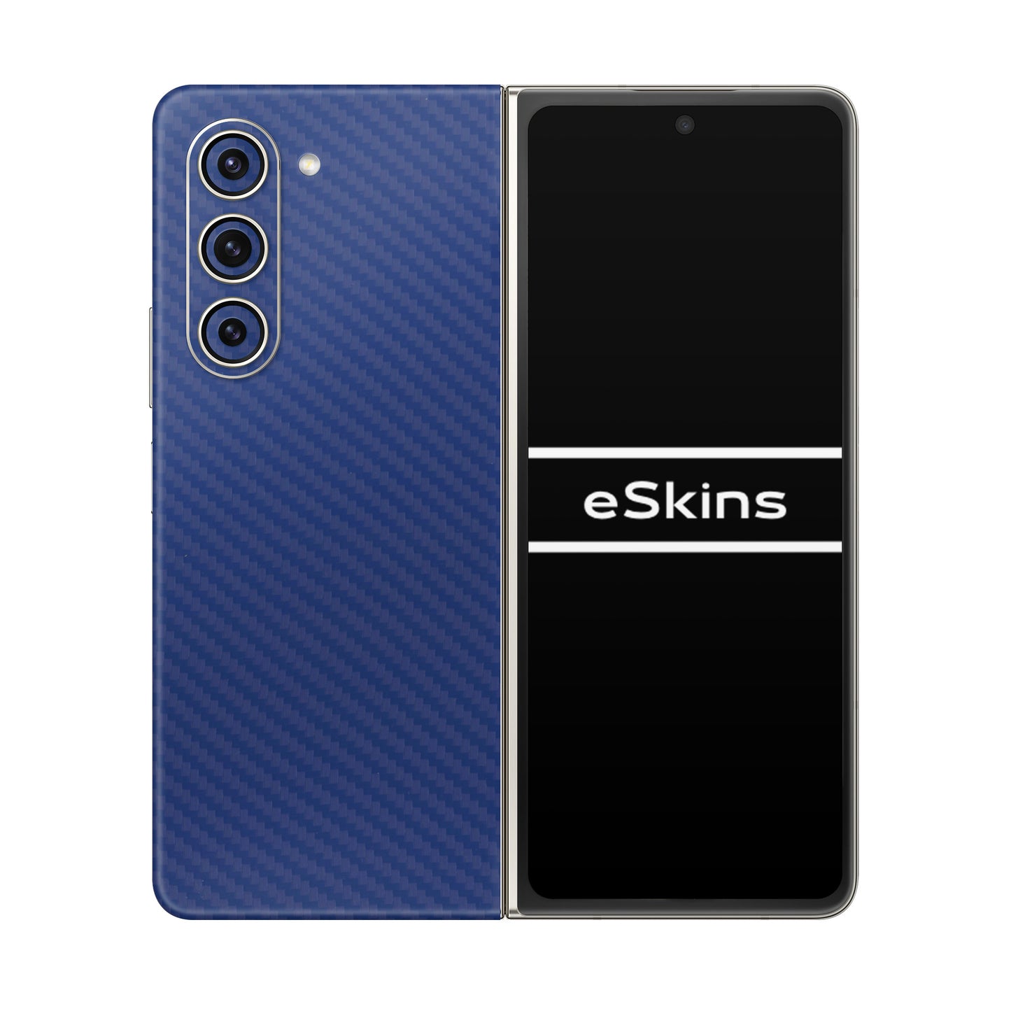 Skin Samsung Galaxy Z Fold 5, Carbon 3D Blue