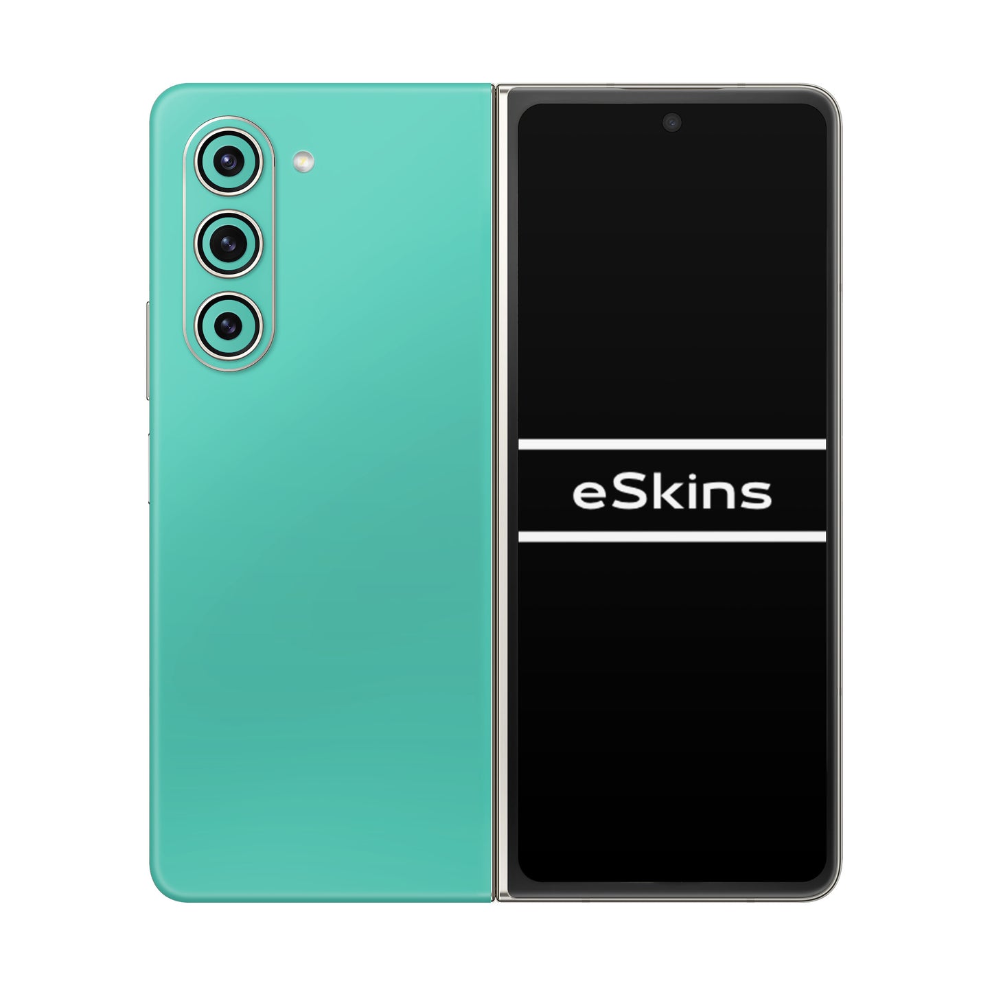Folie de protectie Samsung Galaxy Z Fold 5, eSkins Unique, Skin Mat Verde Menta
