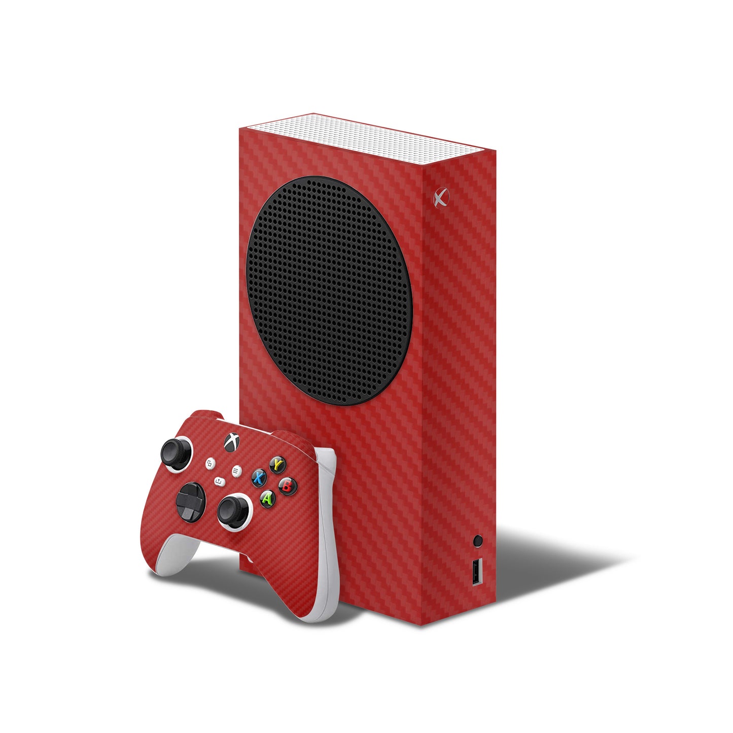 Skin Xbox Series S (2020), Carbon 3D Red