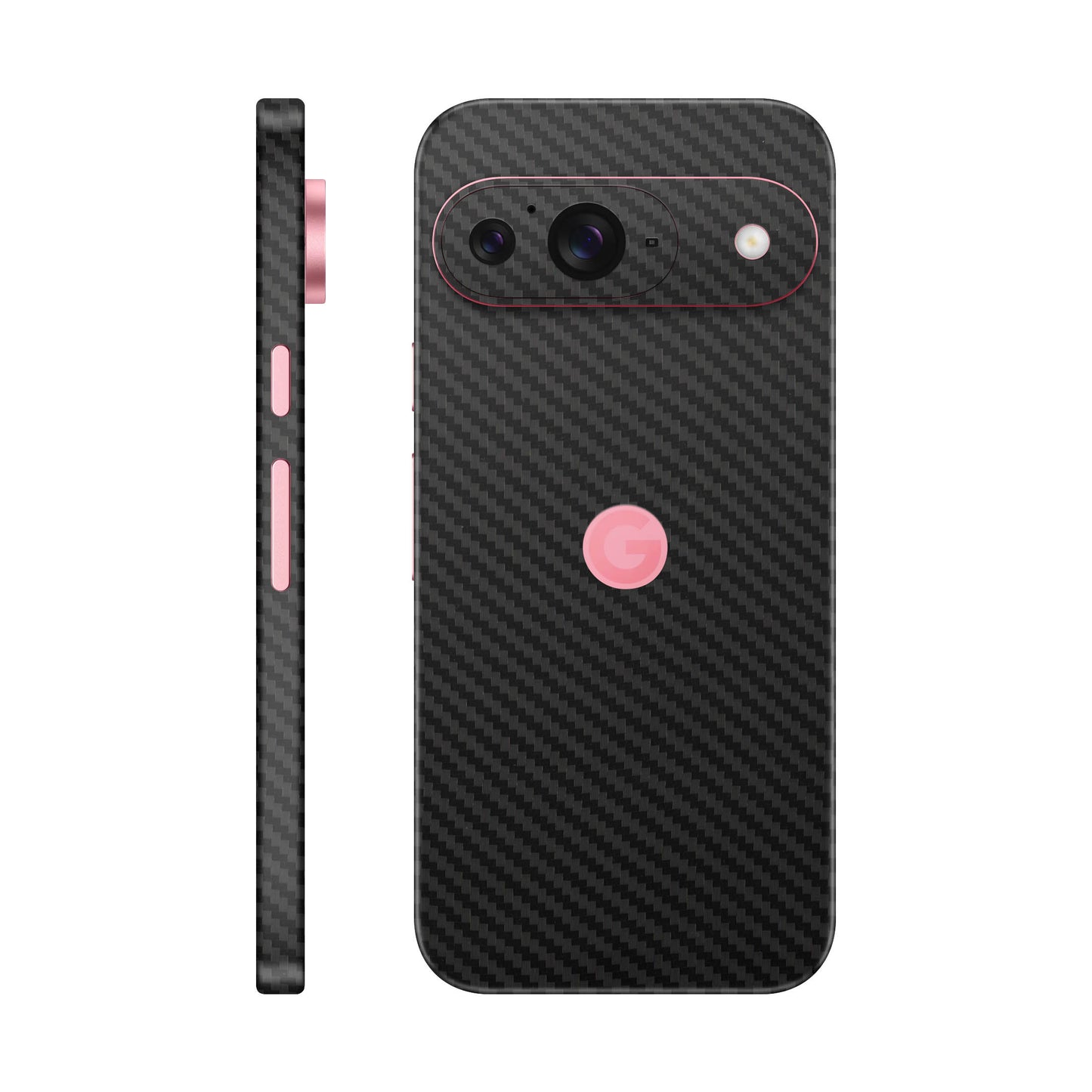 Folie de protectie Google Pixel 9, eSkins Elegans, Skin Carbon Negru