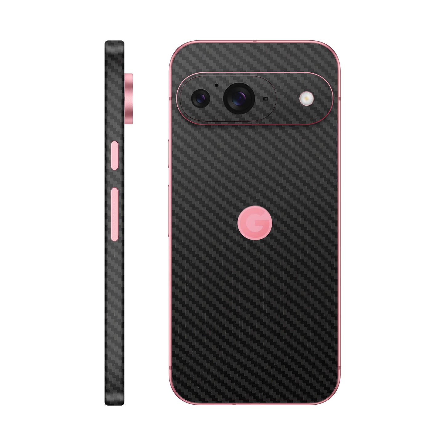 Folie de protectie Google Pixel 9, eSkins Elegans, Skin Carbon Negru
