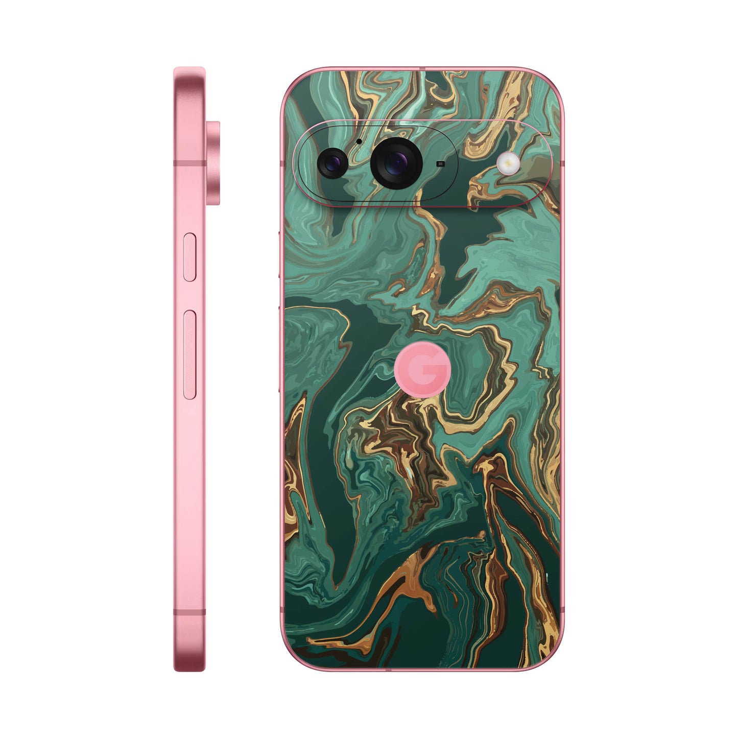 Folie de protectie Google Pixel 9, eSkins Signature, Skin Emerald Flow