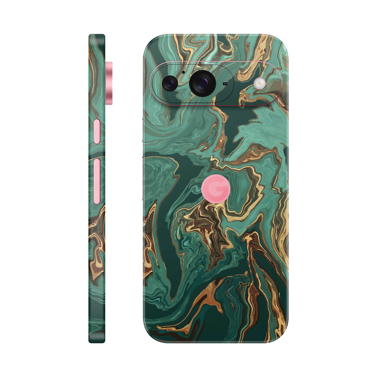 Folie de protectie Google Pixel 9, eSkins Signature, Skin Emerald Flow