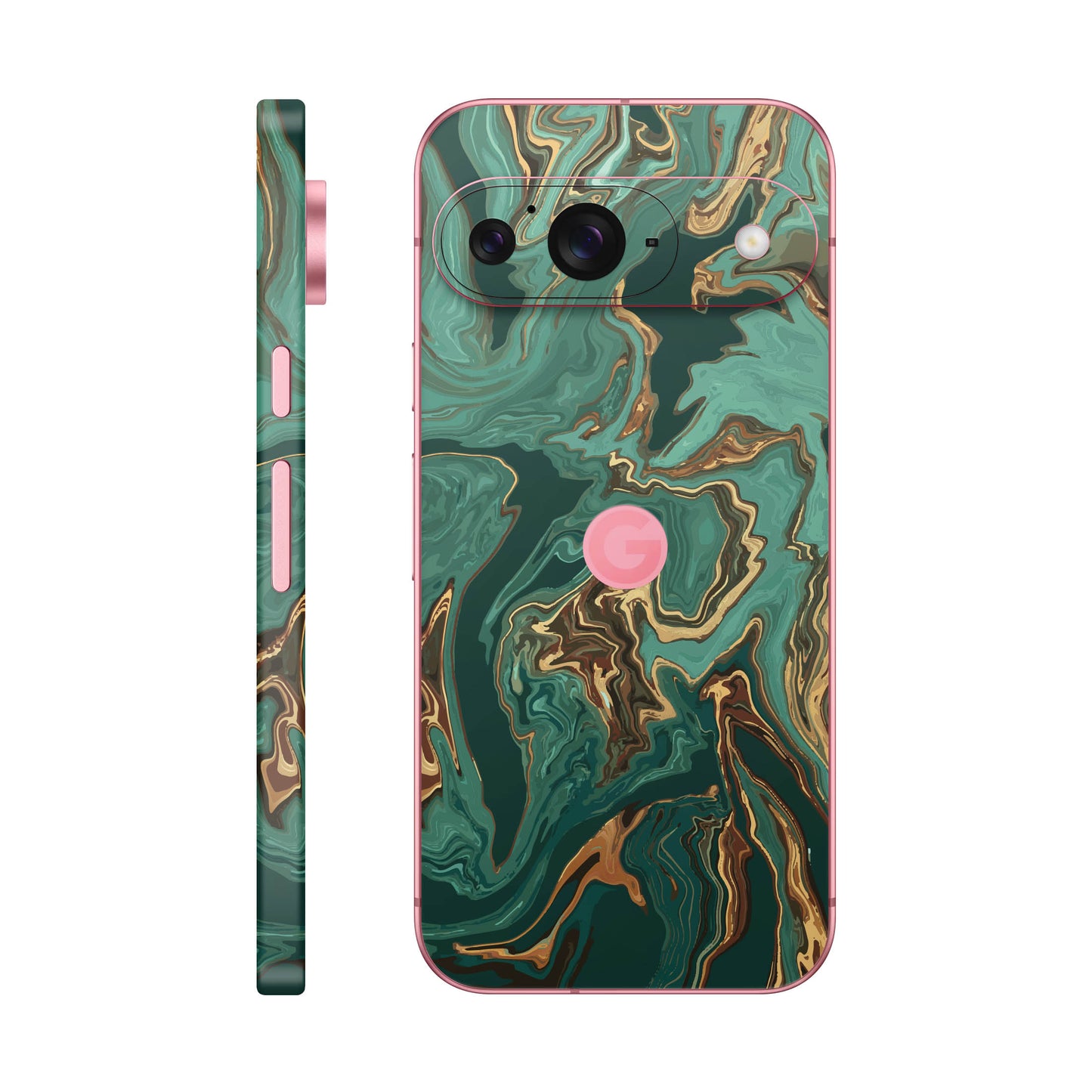Folie de protectie Google Pixel 9, eSkins Signature, Skin Emerald Flow