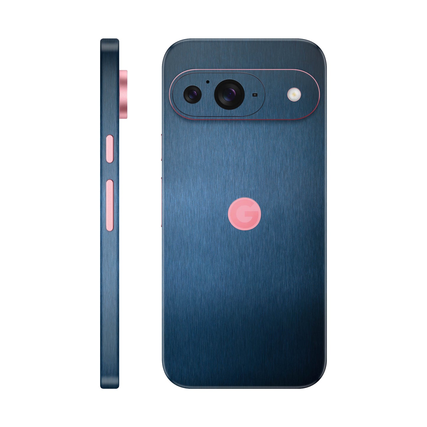 Folie de protectie Google Pixel 9, eSkins Elegans, Skin Metalic Albastru