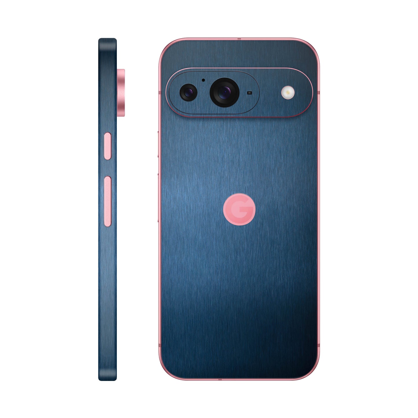 Folie de protectie Google Pixel 9, eSkins Elegans, Skin Metalic Albastru