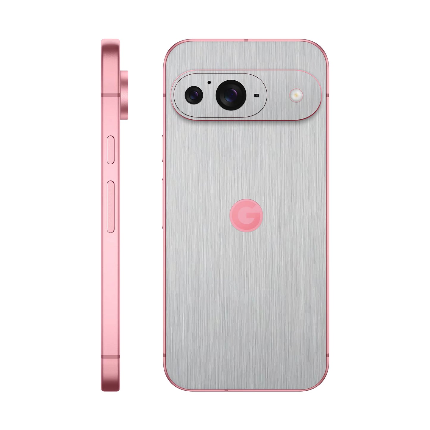 Folie de protectie Google Pixel 9, eSkins Elegans, Skin Metalic Gri