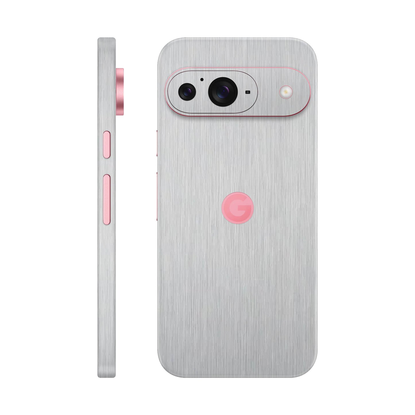 Folie de protectie Google Pixel 9, eSkins Elegans, Skin Metalic Gri