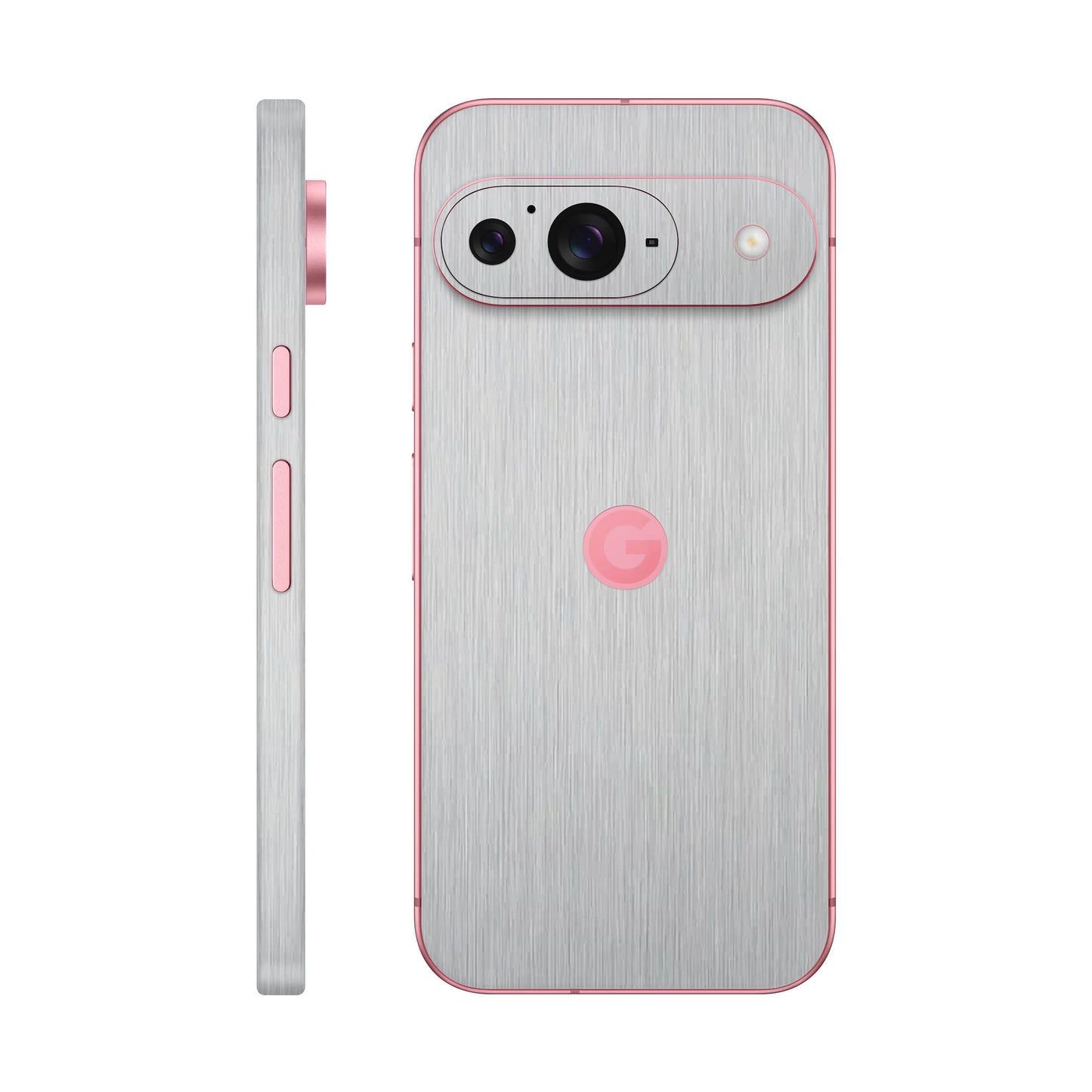 Folie de protectie Google Pixel 9, eSkins Elegans, Skin Metalic Gri