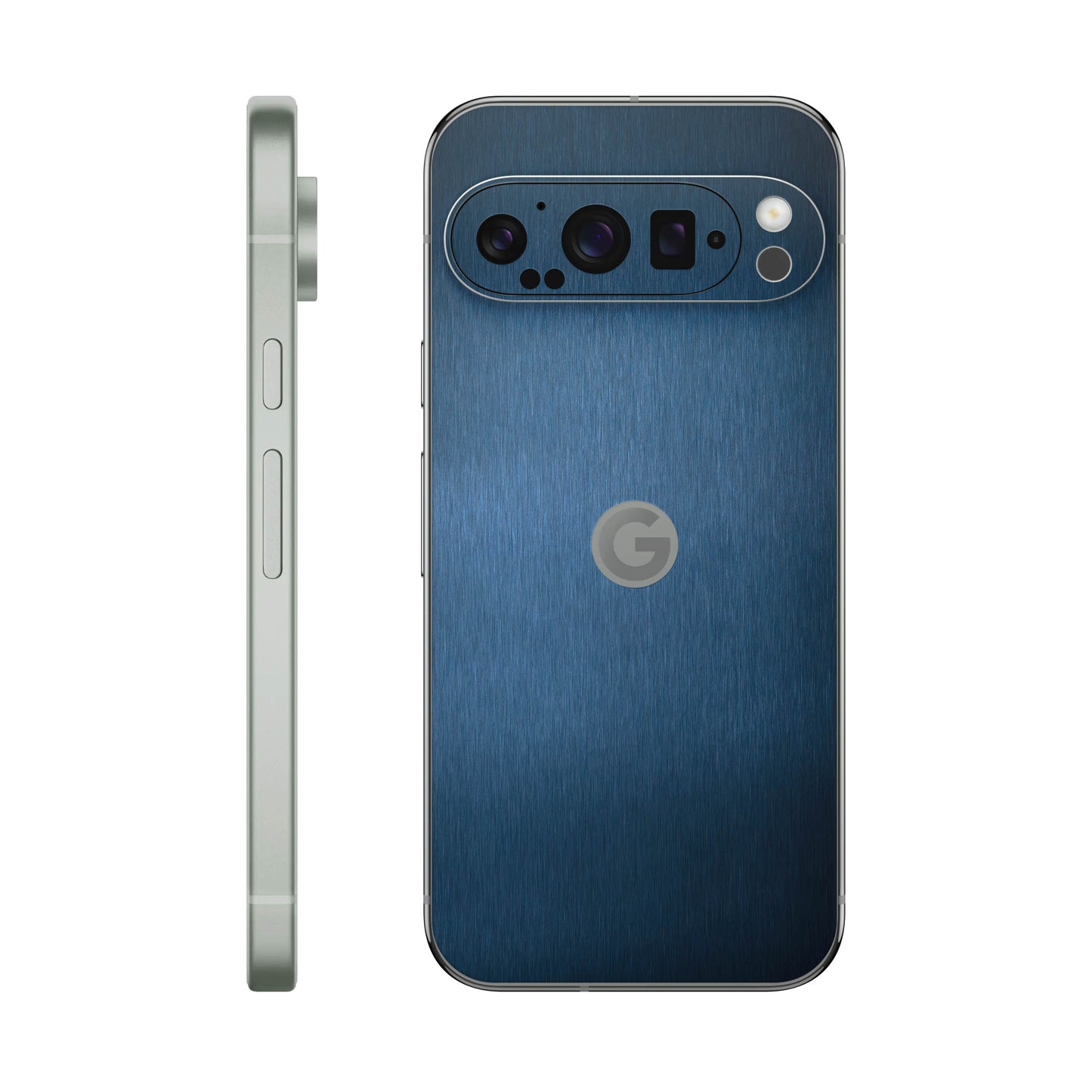 Folie de protectie Google Pixel 9 Pro, eSkins Elegans, Skin Metalic Albastru