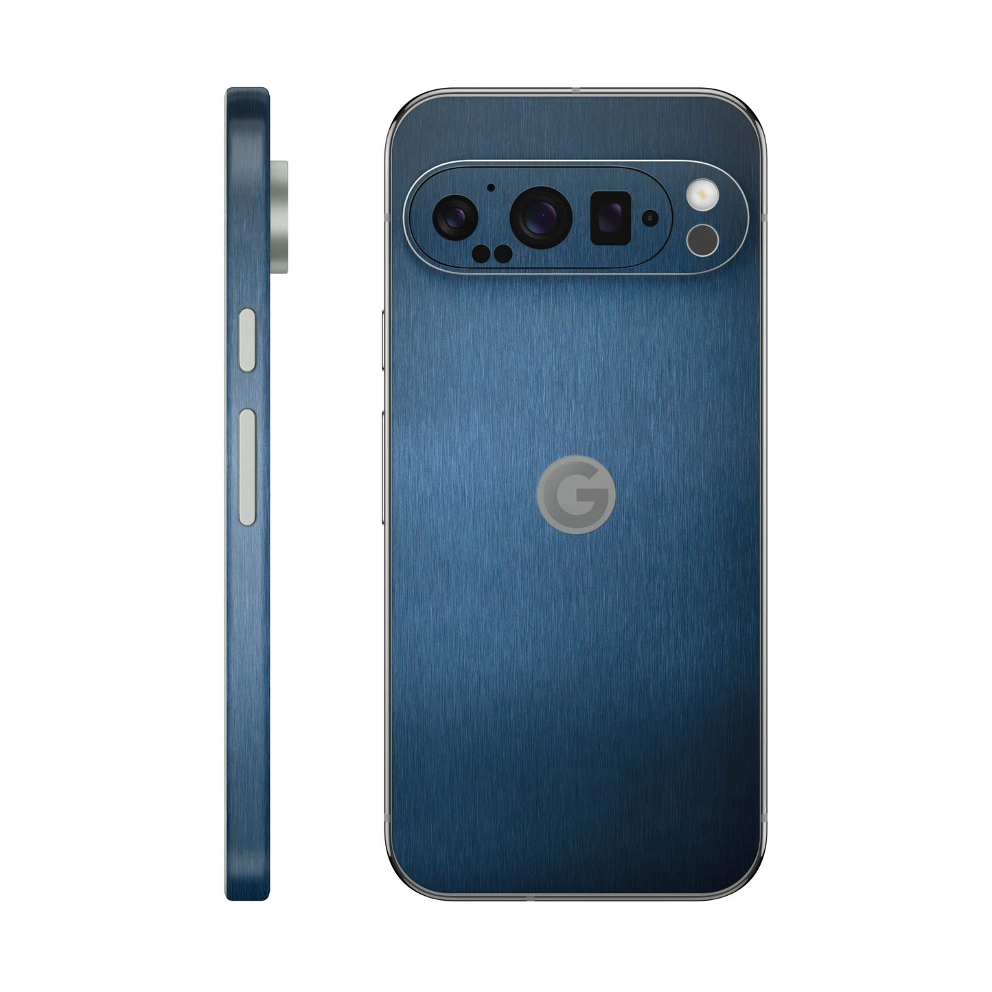 Folie de protectie Google Pixel 9 Pro, eSkins Elegans, Skin Metalic Albastru