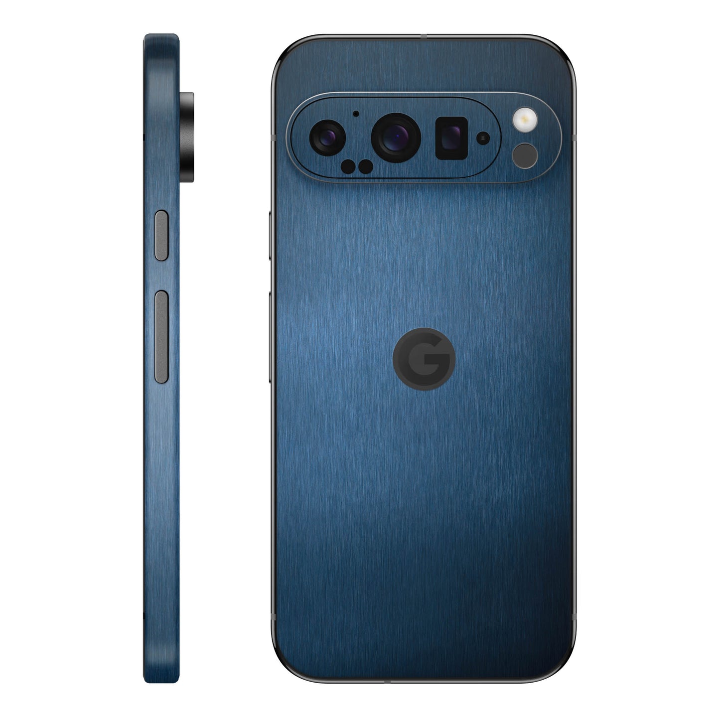 Folie de protectie Google Pixel 9 Pro XL, eSkins Elegans, Skin Metalic Albastru