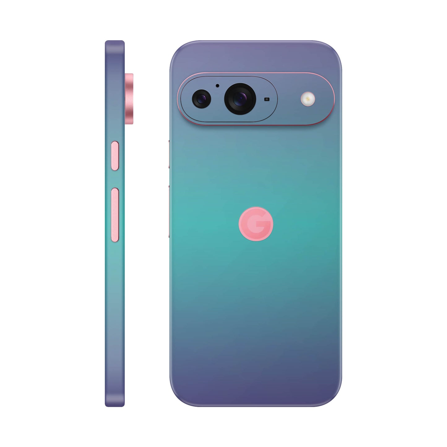 Folie de protectie Google Pixel 9, eSkins Unique, Skin Cameleon Turcoaz-Lavanda