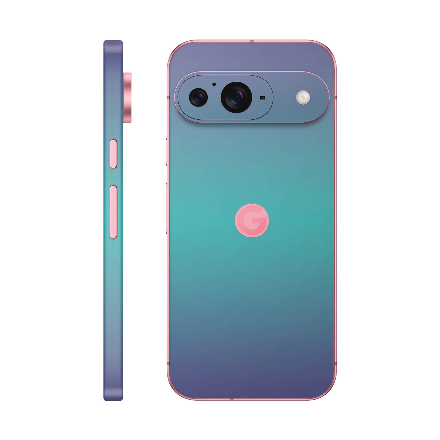 Folie de protectie Google Pixel 9, eSkins Unique, Skin Cameleon Turcoaz-Lavanda
