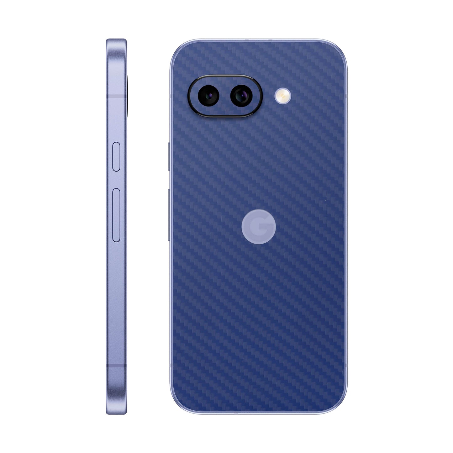 Folie de protectie Google Pixel 9a, eSkins Elegans, Skin Carbon Albastru