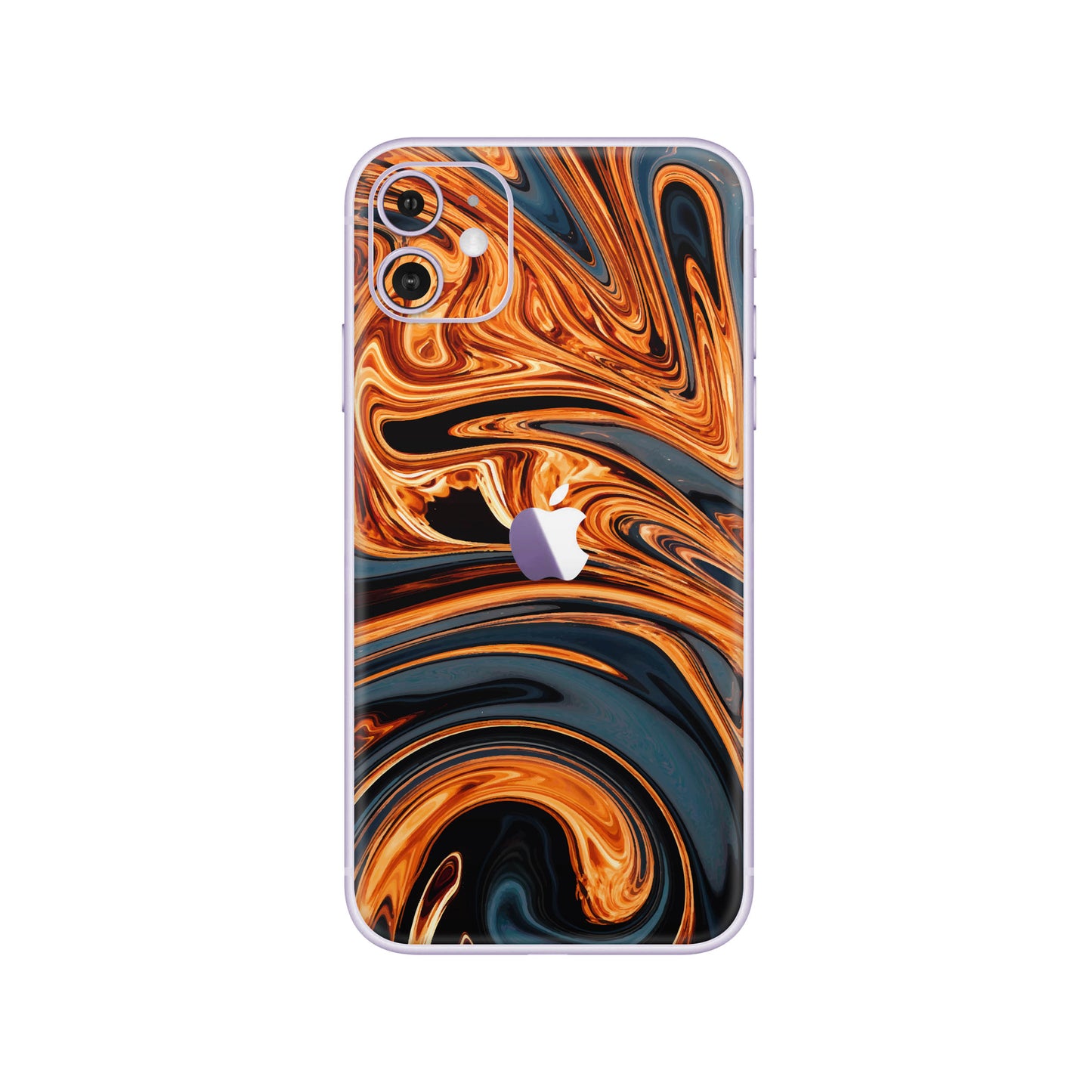 Folie de protectie iPhone 11, eSkins Signature, Skin Amber Blaze