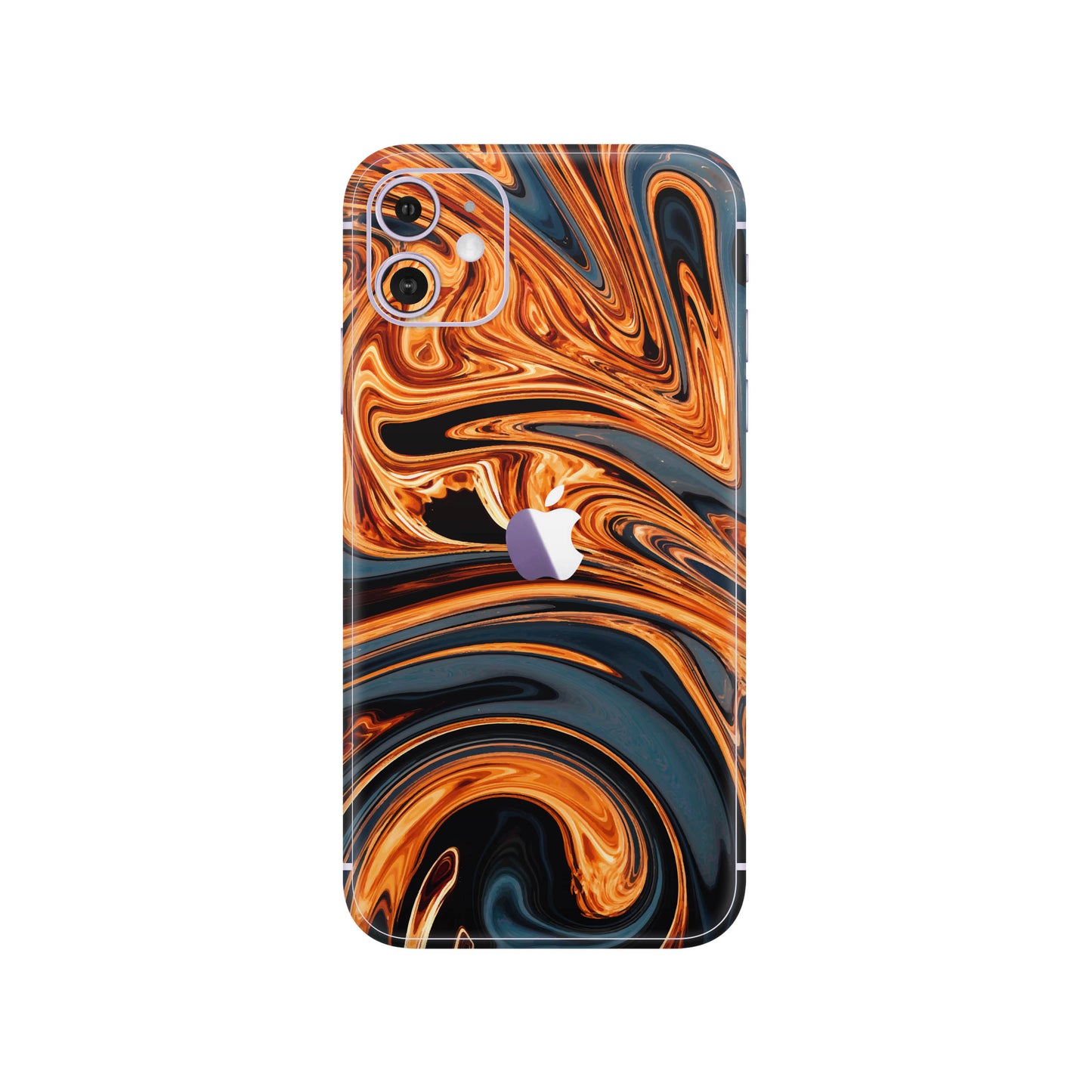 Folie de protectie iPhone 11, eSkins Signature, Skin Amber Blaze