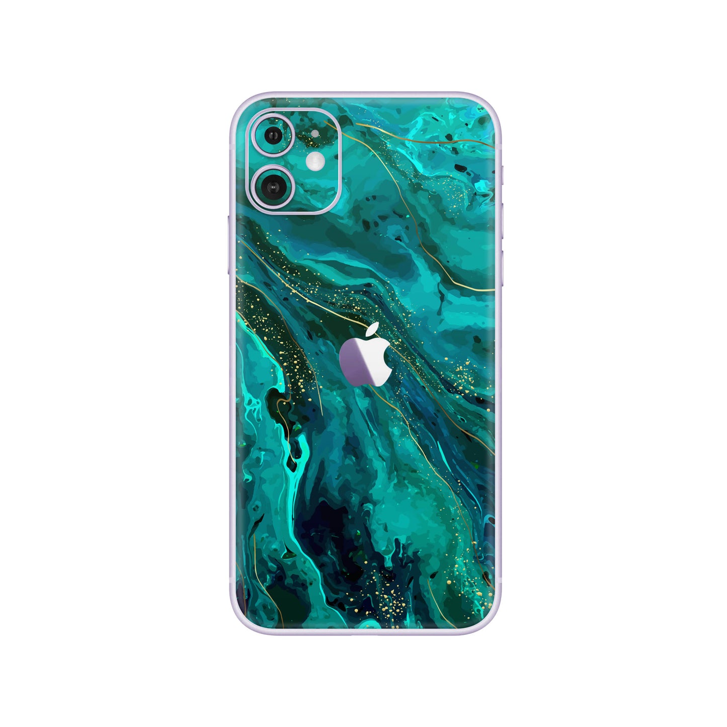 Folie de protectie iPhone 11, eSkins Signature, Skin Celestial Lagoon