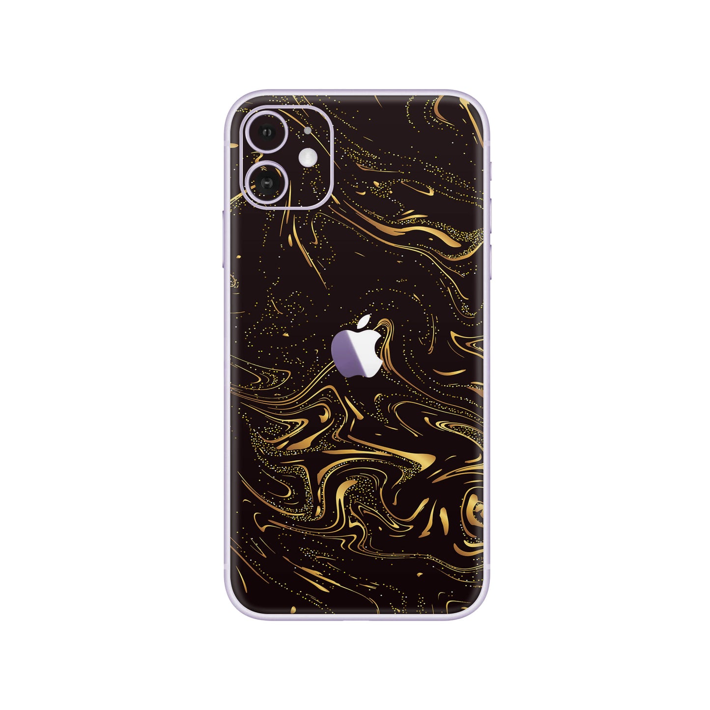 Folie de protectie iPhone 11, eSkins Signature, Golden Noir