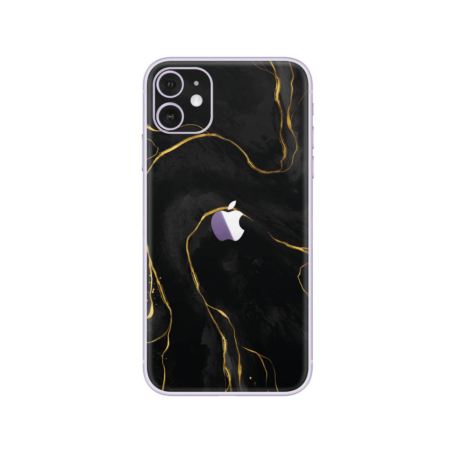 Folie de protectie iPhone 11, eSkins Signature, Skin Golden Onyx