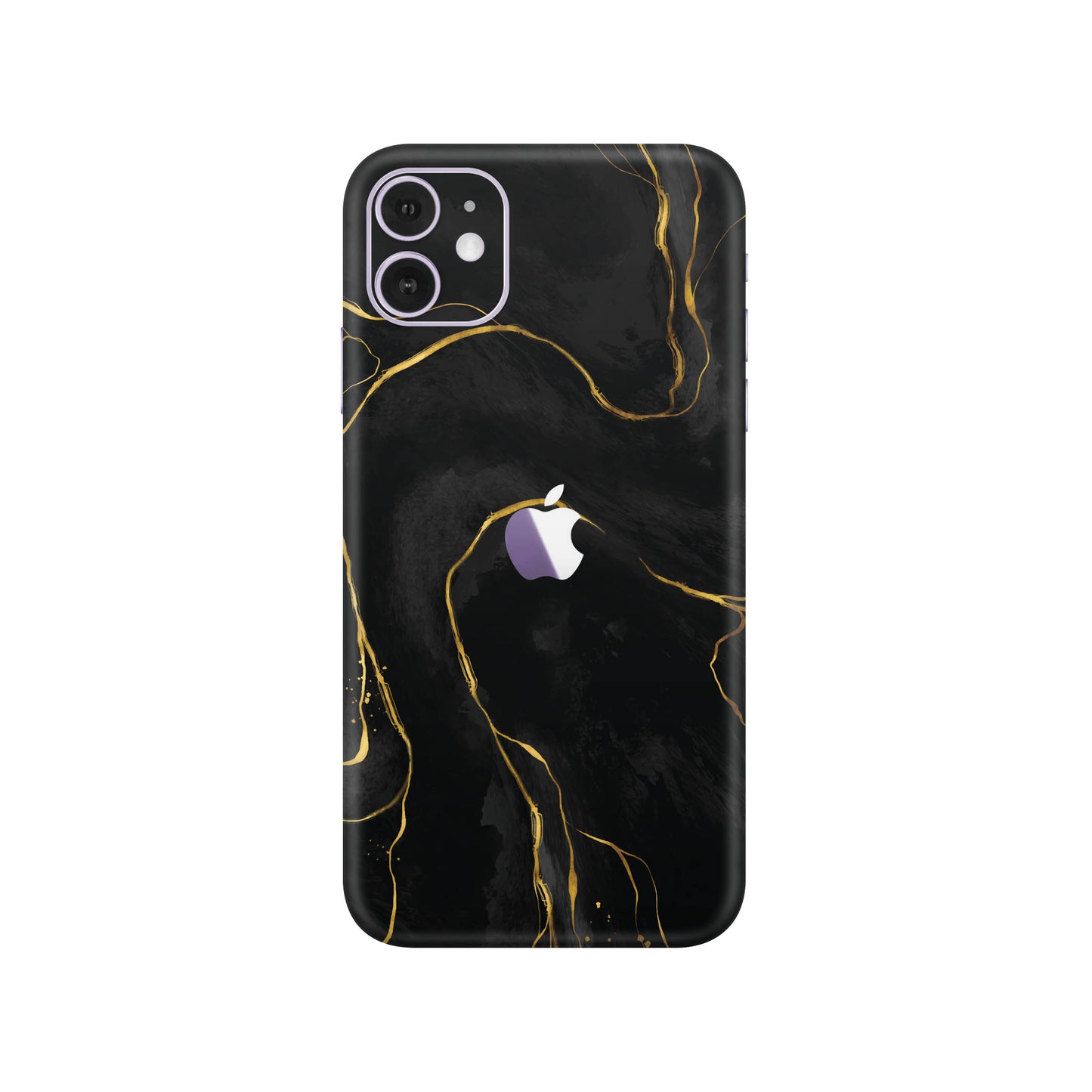 Folie de protectie iPhone 11, eSkins Signature, Skin Golden Onyx