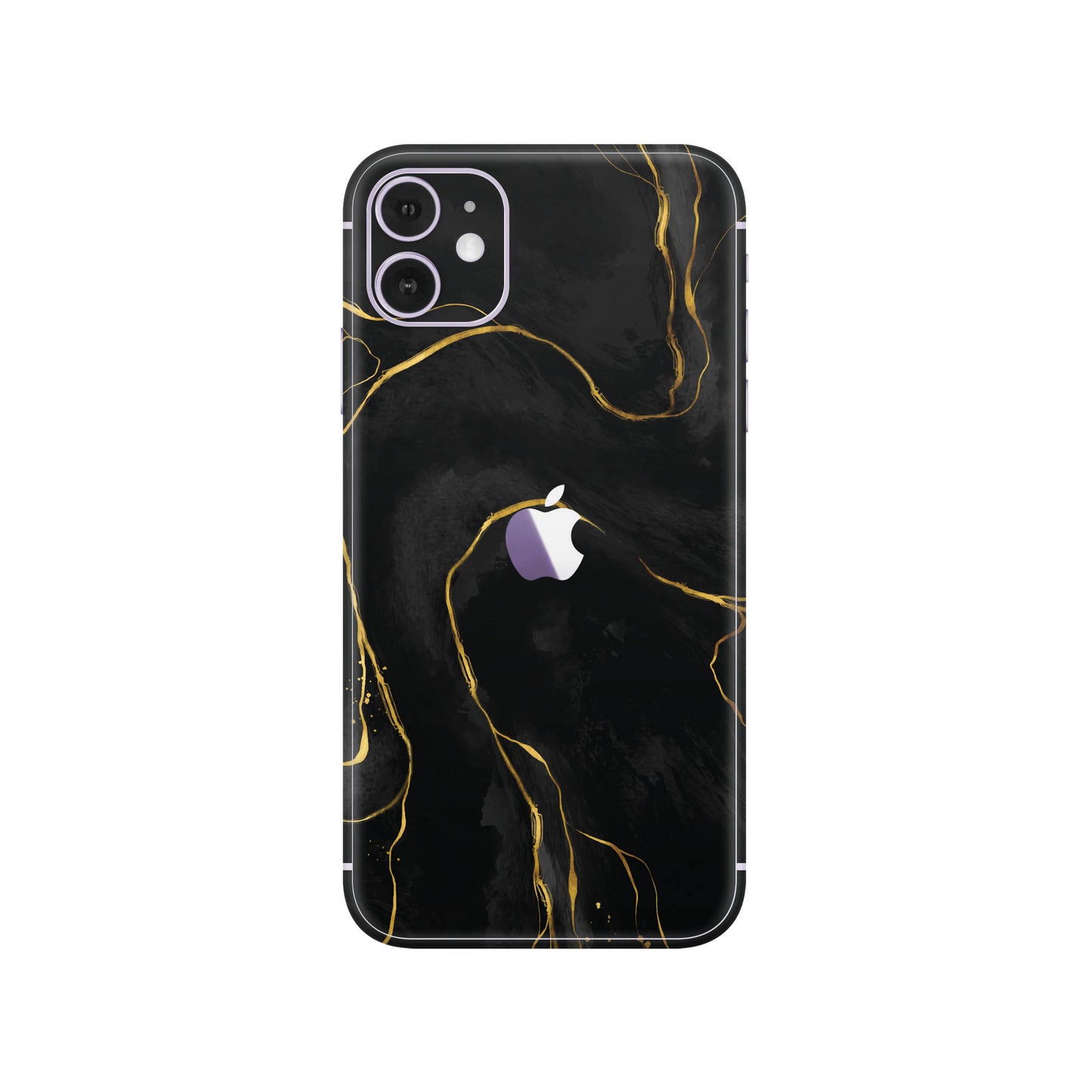 Folie de protectie iPhone 11, eSkins Signature, Skin Golden Onyx