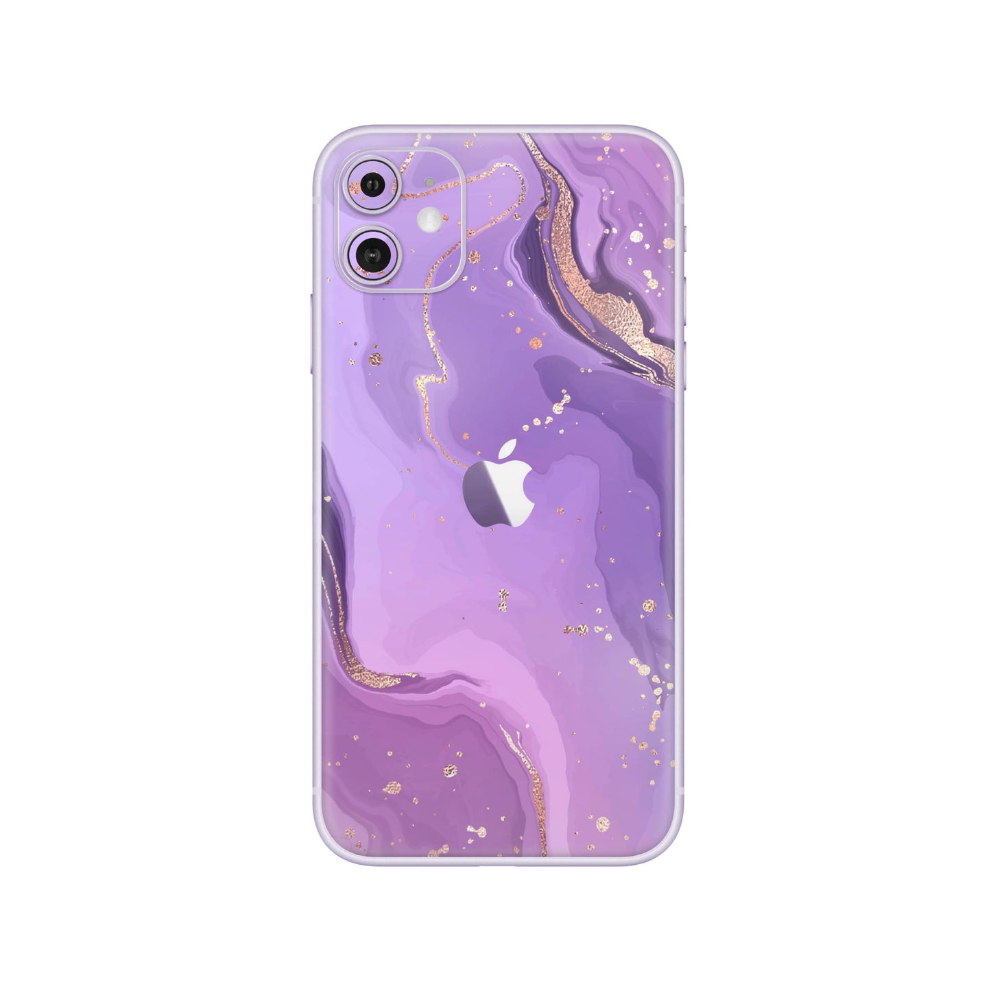 Folie de protectie iPhone 11, eSkins Signature, Skin Lavender Swirl