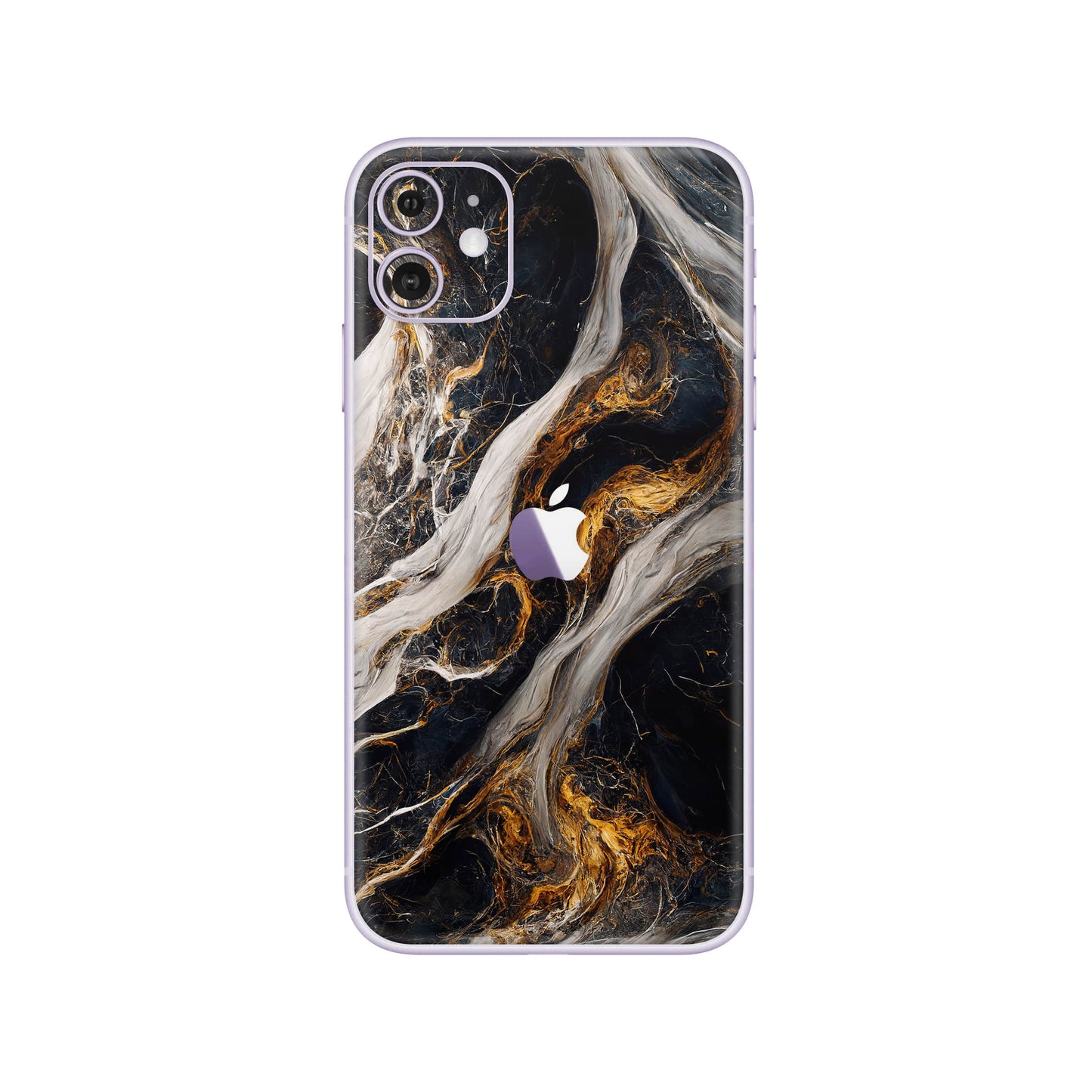 Folie de protectie iPhone 11, eSkins Signature, Skin Luxe Nebula