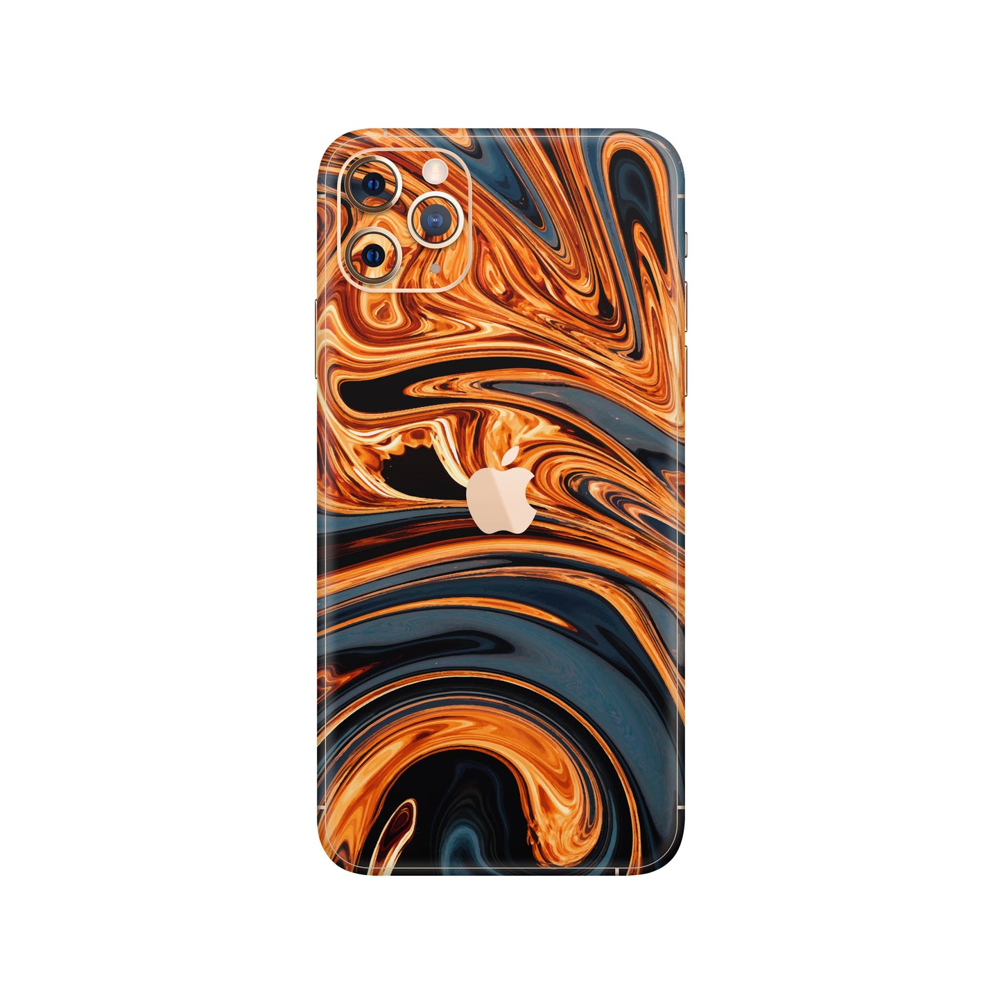 Folie de protectie iPhone 11 Pro, eSkins Signature, Skin Amber Blaze