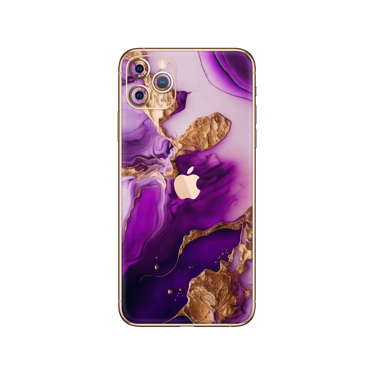 Folie de protectie iPhone 11 Pro, eSkins Signature, Skin Amethyst Dream