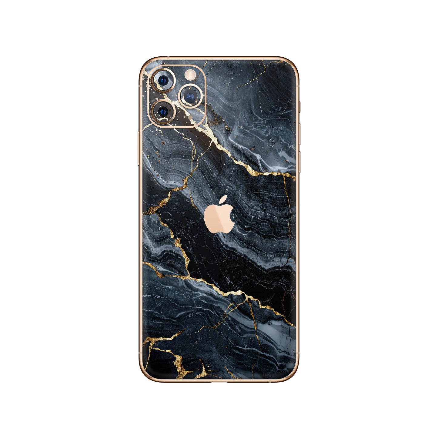Folie de protectie iPhone 11 Pro, eSkins Signature, Skin Gilded Abyss