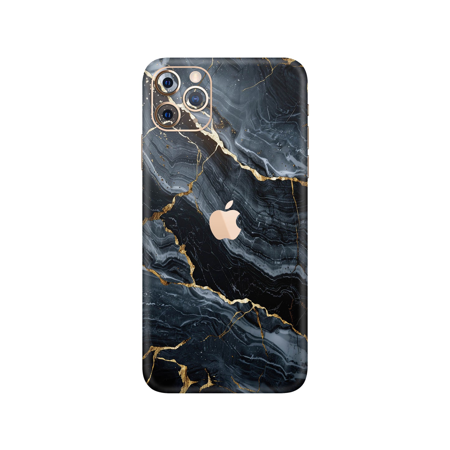 Folie de protectie iPhone 11 Pro, eSkins Signature, Skin Gilded Abyss