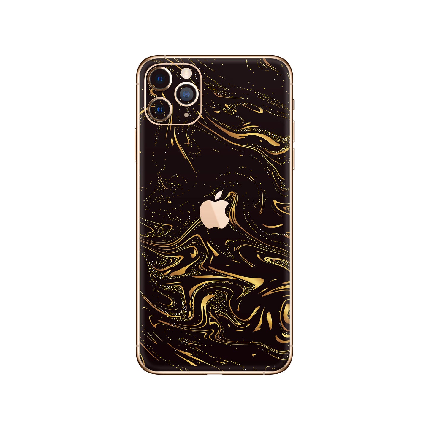 Folie de protectie iPhone 11 Pro, eSkins Signature, Golden Noir